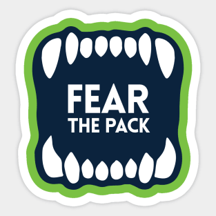 Fear the Pack Sticker